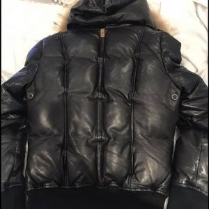 Mackage leather bomber XS